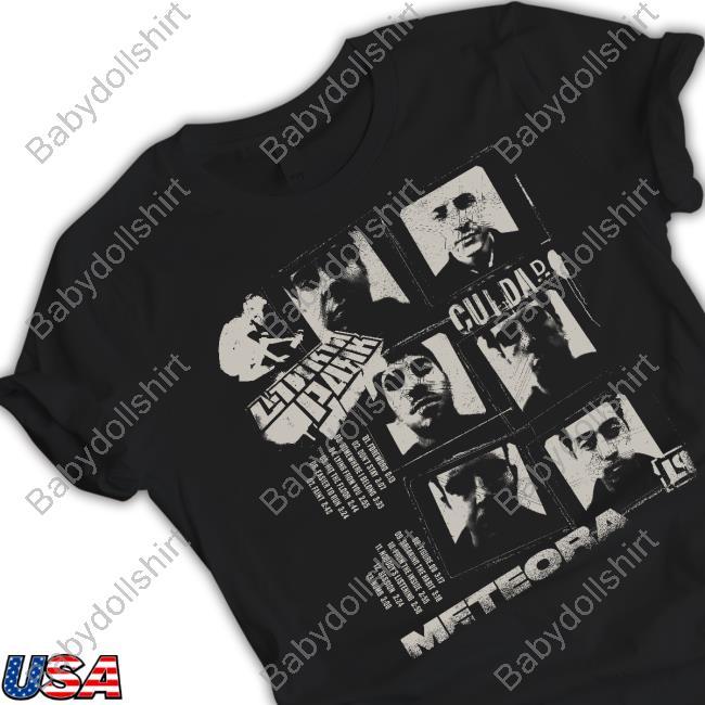 Official Meteora Photo Grid Black Tee