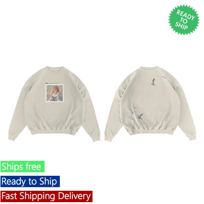 Official Taylor Swift Cardigan Apparel Clothing Merch Store Shop TaylorSwift 1989 (Taylor's Version) Beige Crew neck