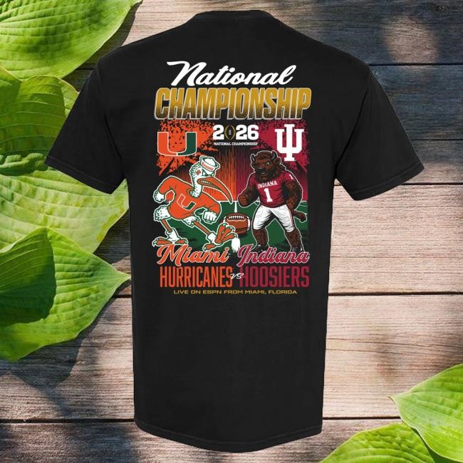 NCAA Football Indiana Hoosiers CFP Final Match Up Graphic Top