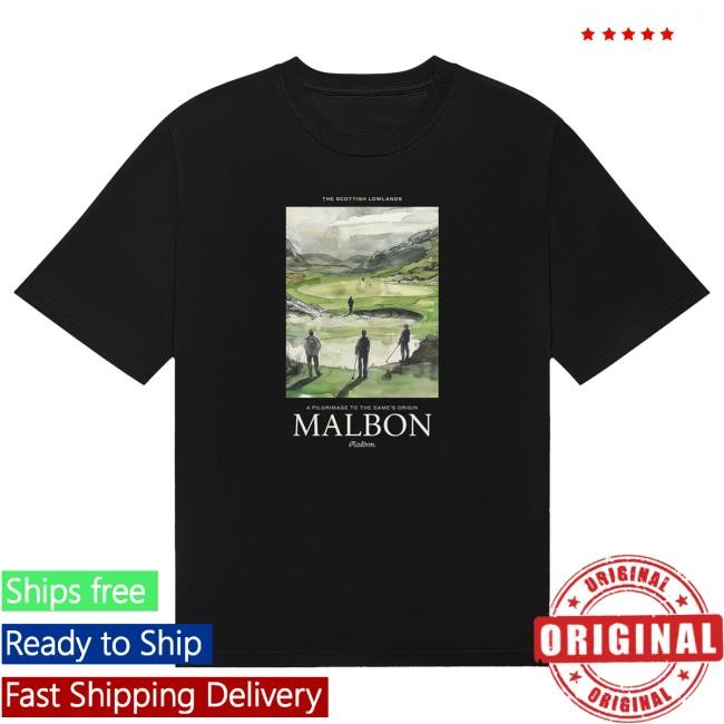 Malbon Golf Bermuda Lowlands Tee Graphic Authentic Bermuda Lowlands Print Malbon Golf