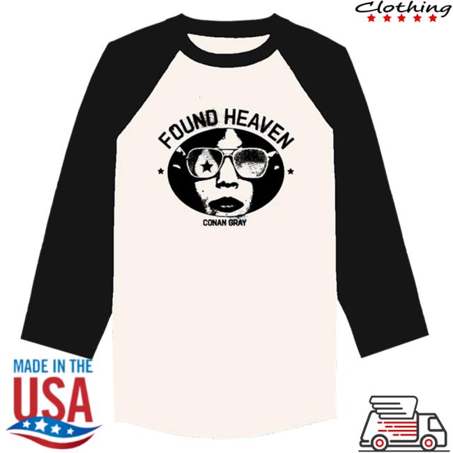 Official Shop Conan Gray Merch Found Heaven Baseball Long Sleeve New Shirt