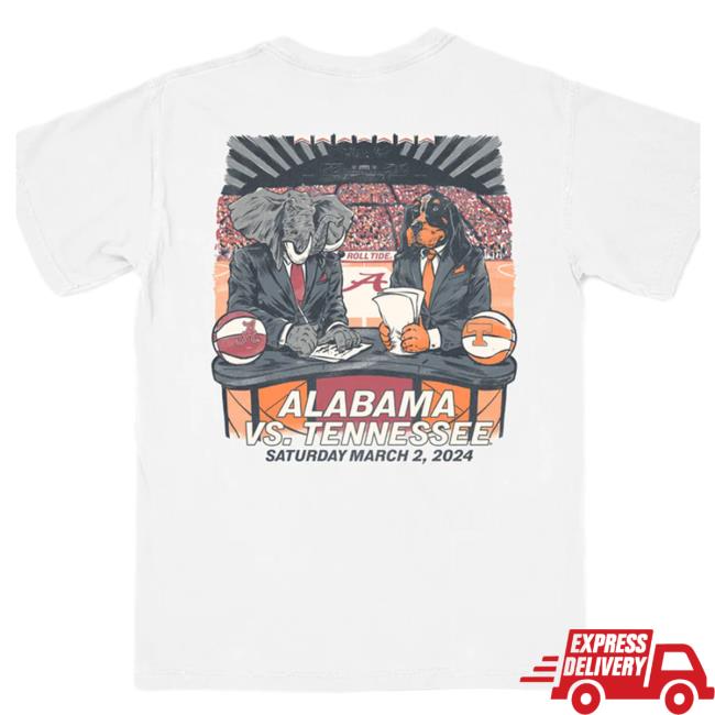 Alabama Vs Tennessee 2024 Basketball Gameday Vintage Shirt