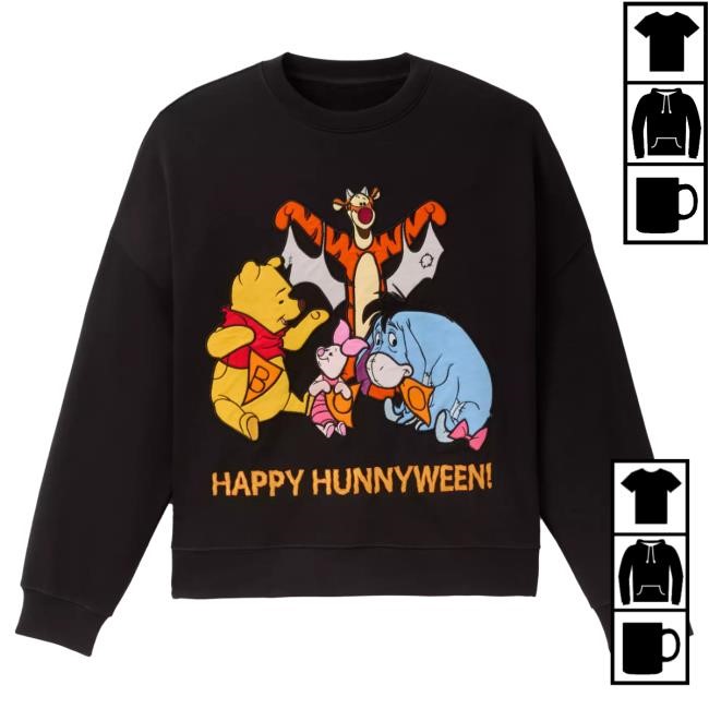 Official Disney Shop Winnie the Pooh ''Happy Hunnyween!'' Sweatshirt for Adults