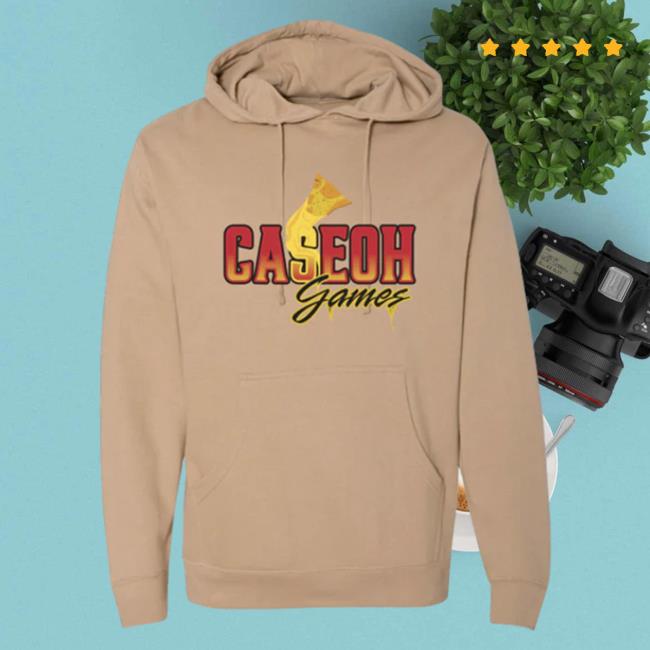 Official Caseoh Game Merch Caseoh Games Caseohgames Pull Over Hoodie Sandstone