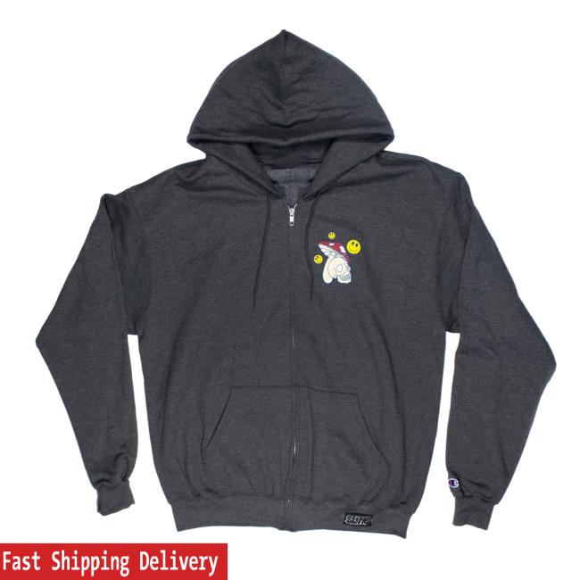 Slinger Apparel Store Shop Spiritual Advisor Champion Zip Up Pullover Sweatshirt Grey Pyroscopic