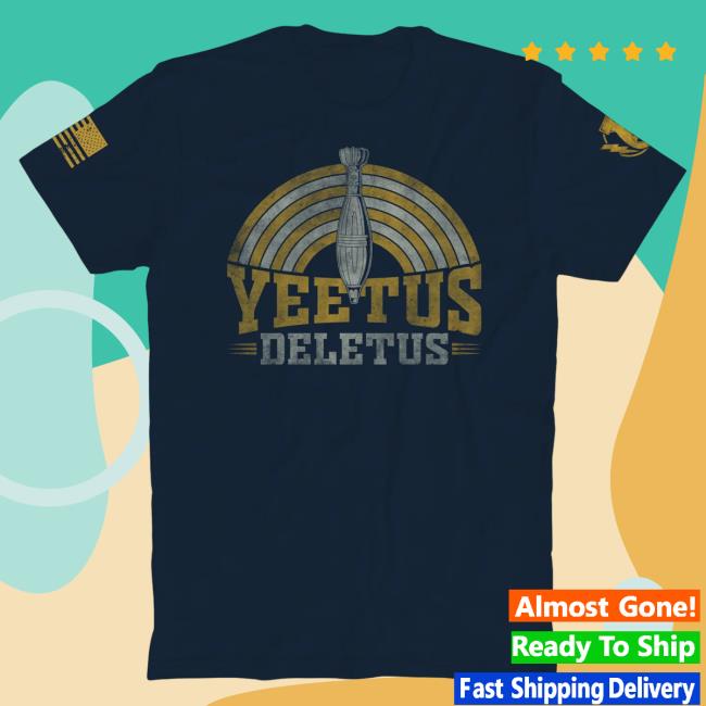 Official The Fat Electrician Merch Bunker Branding Yeetus Deletus Tees Navy