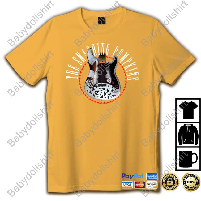 Smashing Pumpkins Merch Bat Strat Tee Shirt