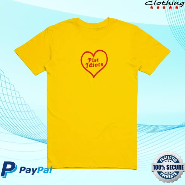 Official Pist Idiots Yellow Heart Sweatshirt