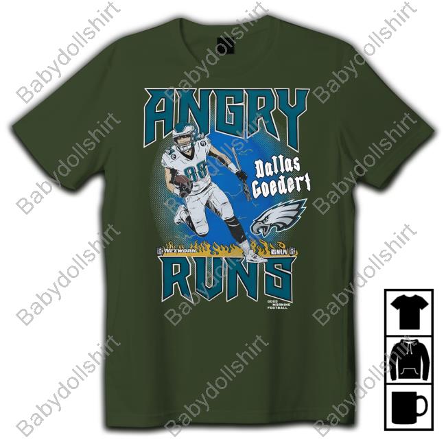 Official Homage Merch Angry Runs Eagles Dallas Goedert Shirt