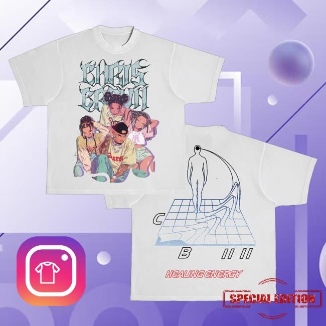 Chris Brown Store Merch Healing Energy Shirts