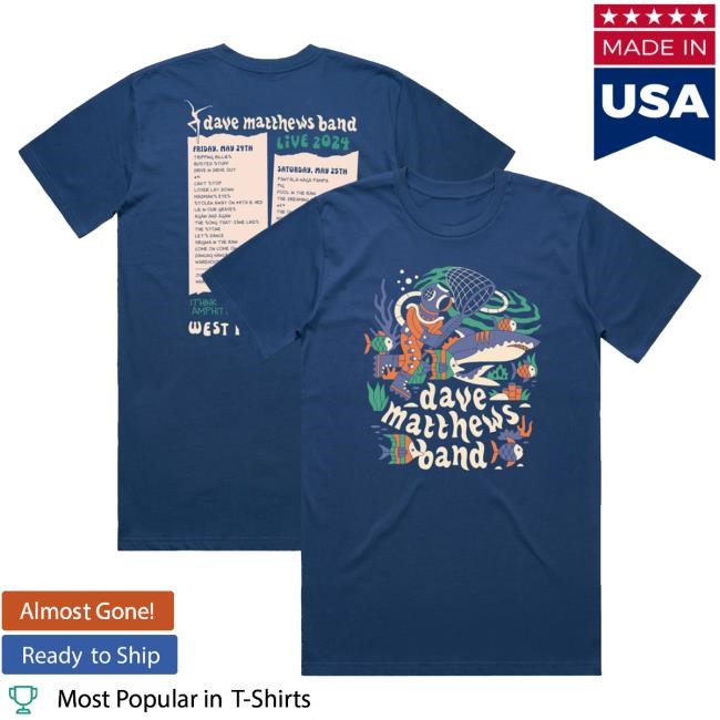 Official Dave Matthews Merch Store Shop Dave Matthews Band West Palm Beach, FL 2024 Shirt