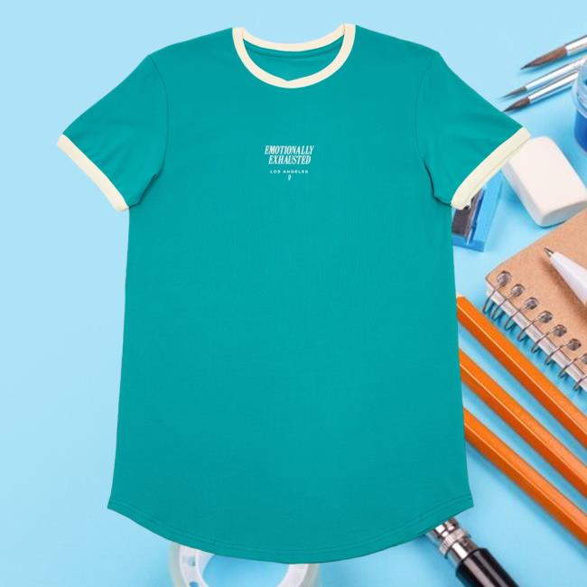 Official Philip Defranco Merch Store Beautiful Bastard Emotionally Exhausted Scoop Ringer Hoodies Teal Beautifulbastard Philipdefranco Shop