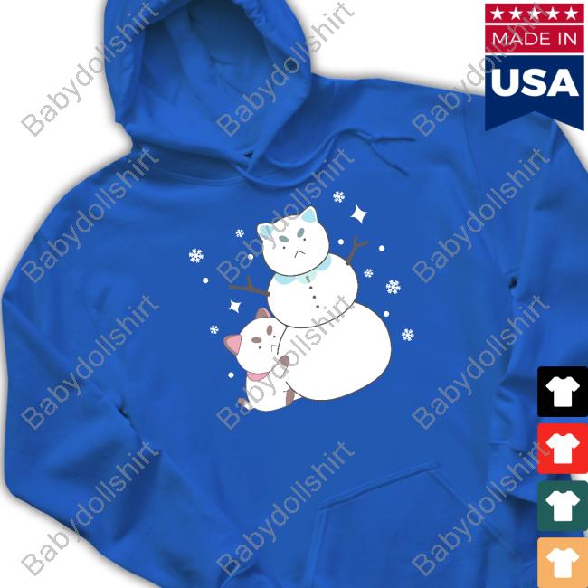 Official Bee And Puppycat Merch Snowman T Shirt