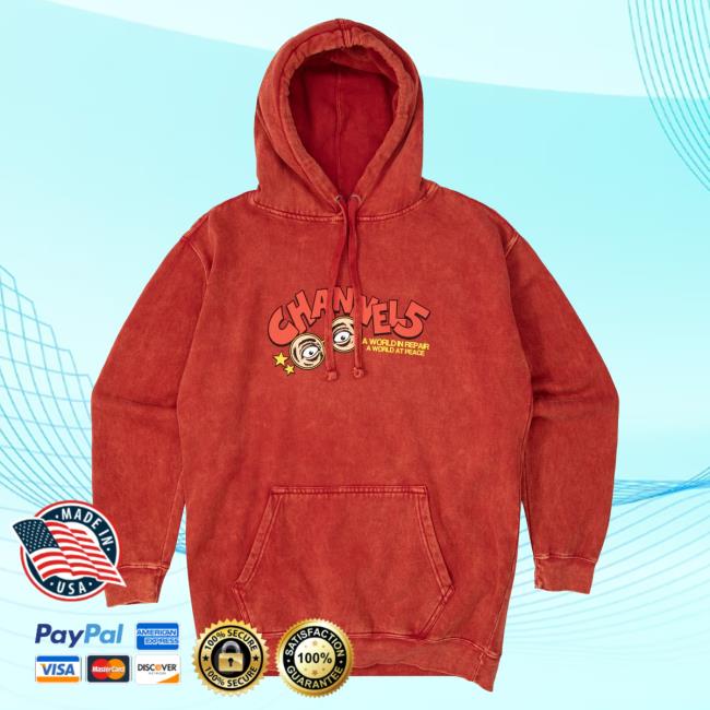 Official Channel 5 Merch Store A World In Repair | Mineral Dye Hooded Sweatshirt Channel 5 Apparel Clothing Shop