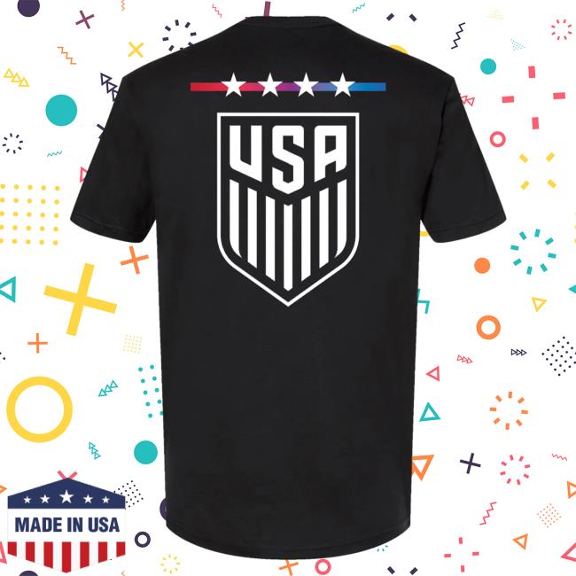 Official Uswnt Merch Store Uswnt Unisex USWNT Gradient Black Shirt Uswnt Apparel Clothing Shop