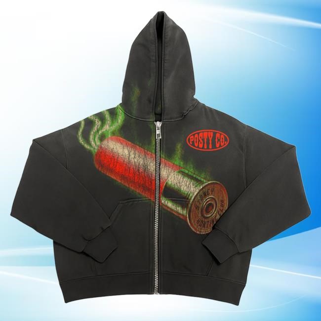 Official Post Malone Merch Store Stoney Hunting Club Zip Up Hoodies