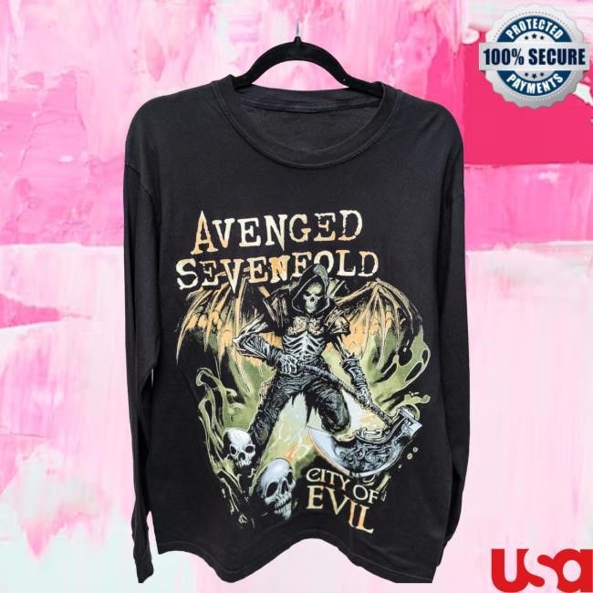 Official Avenged Sevenfold Merch Store Evil Never Dies - Long Sleeve Shirts (COE 20th Anniversary) A7X World