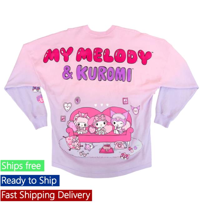 Official Sanrio Apparel Clothing Merch Store Shop My Melody & Kuromi Sleepover Japanla Spirit Sweatshirts