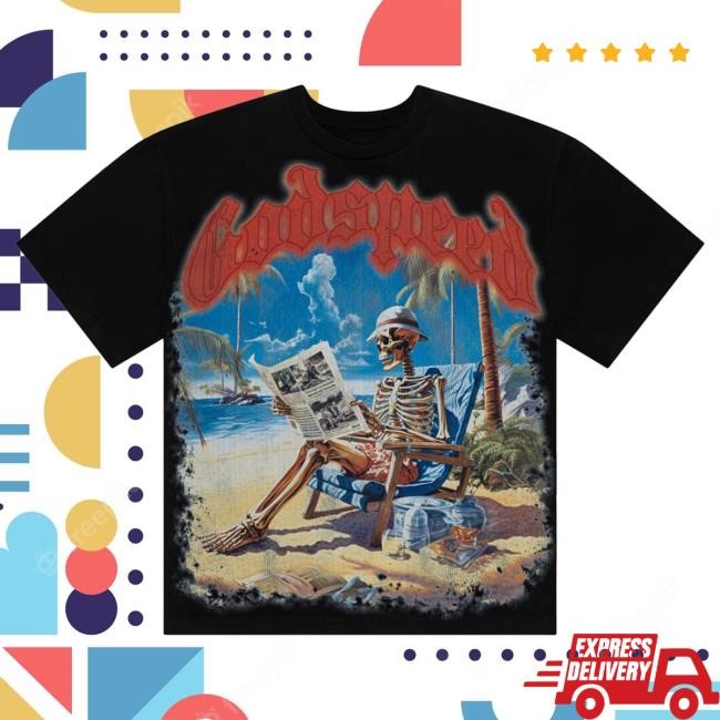 Official Godspeed Nyc Clothing Merch Permanent Vacation Popover Shirt (Black) Godspeed New York