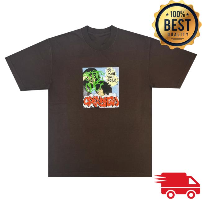 Official Crenshaw Skate Club Graffiti Top Shirt Brown CrenshawSkateClub