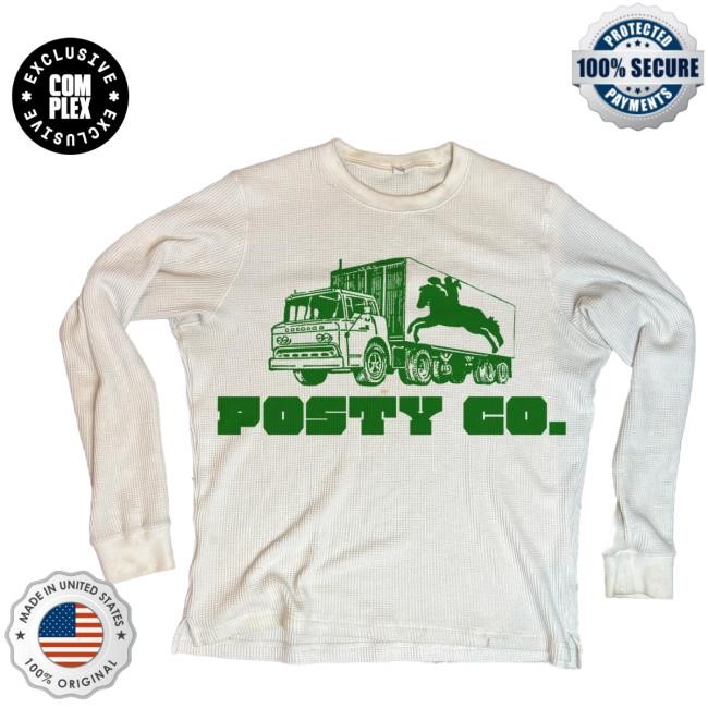 Official Complex Merch Store Shop Post Malone F-1 Trillion Posty Co. Thermal Long-Sleeve