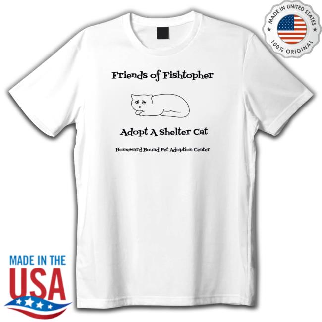 Official Friends Of Fishtopher Adopt A Shelter Cat Long Sleeve Tee