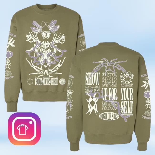 Official Hello Merch Store Indigo De Souza Self Love Oregano Crew Hellomerch