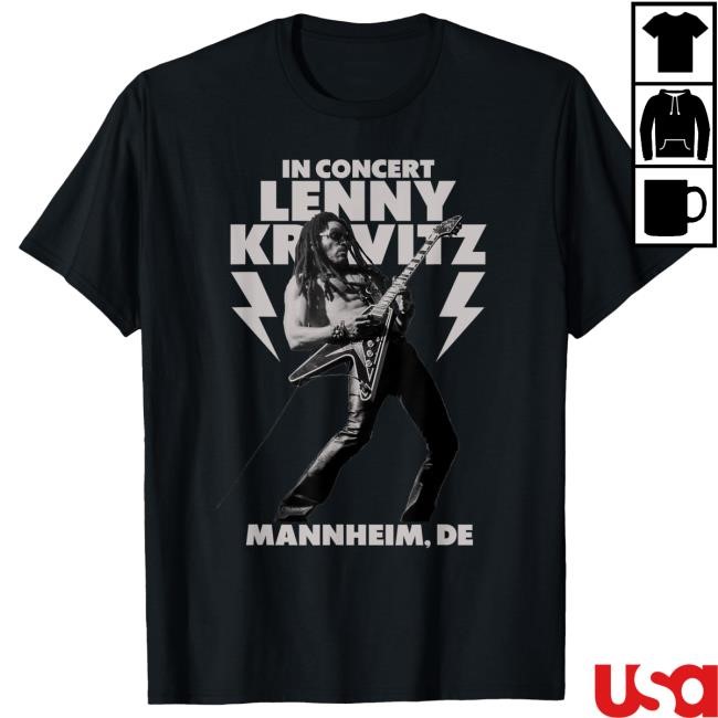 Official Lenny Kravitz – Blue Electric Light Tour 2025 Mannheim Tees