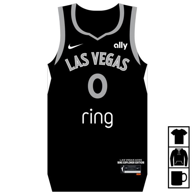 Nike Las Vegas Aces Aaliyah Nye Explorer Jersey Tees