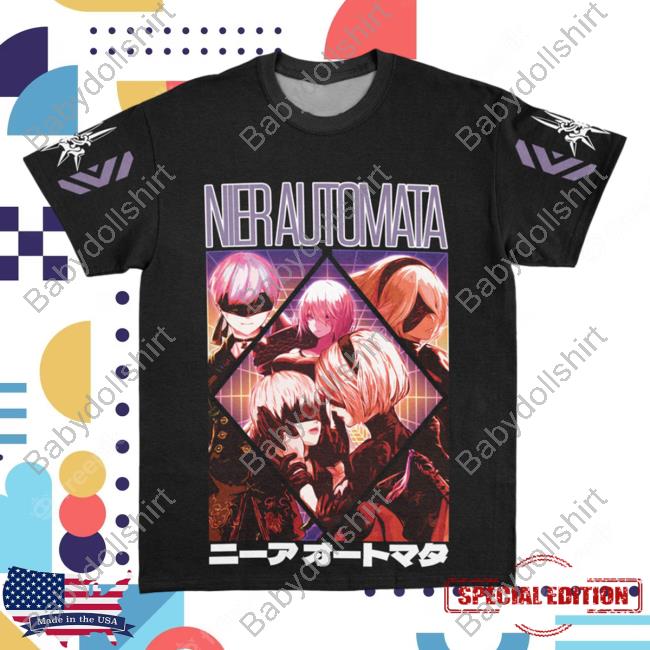 Official Anime Ape Clothing Yorha Units Nier Automata Streetwear Shirts Animeape