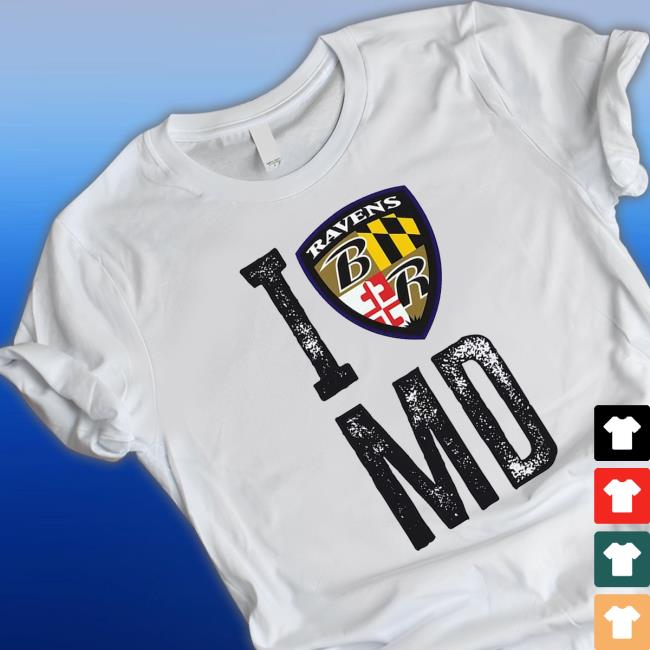 Official Official Baltimore Ravens I Shield MD Tee