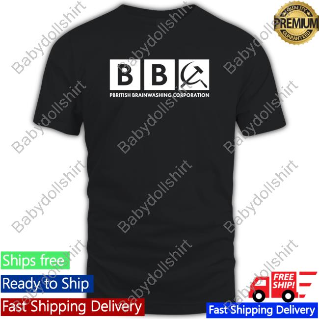 Paul Golding Bbc Pbritish Brainwashing Corporation Tee Hammer And Sickle Icon