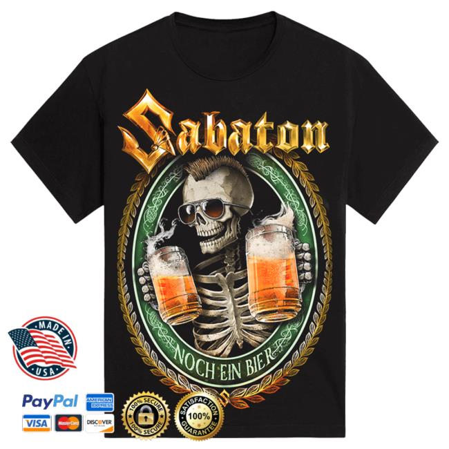 Official Sabaton Merch Store Sabaton Noch Ein Bier T-Shirt Sabaton Shop