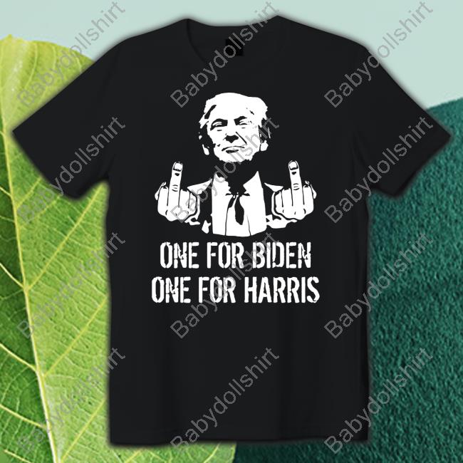 Official Trump Middle Finger One For Biden One For Harris Hoodie