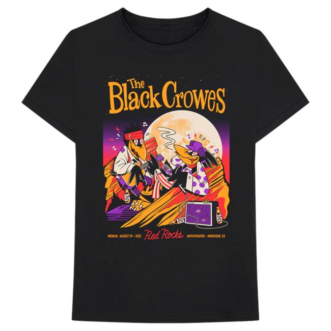 Official The Black Crowes The Black Crowes World Tour 2022 Red Rocks Hot Shirt