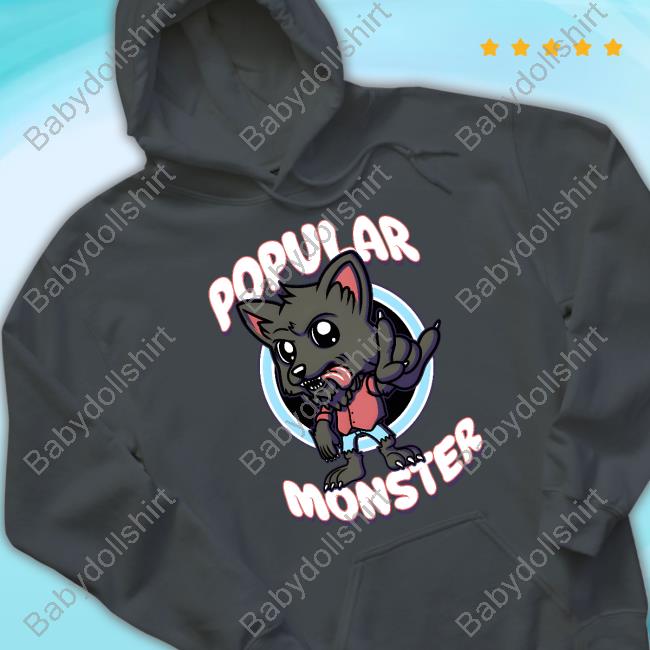 Official Falling In Reverse Merch Popular Monster Cartoon Wolf Shirt
