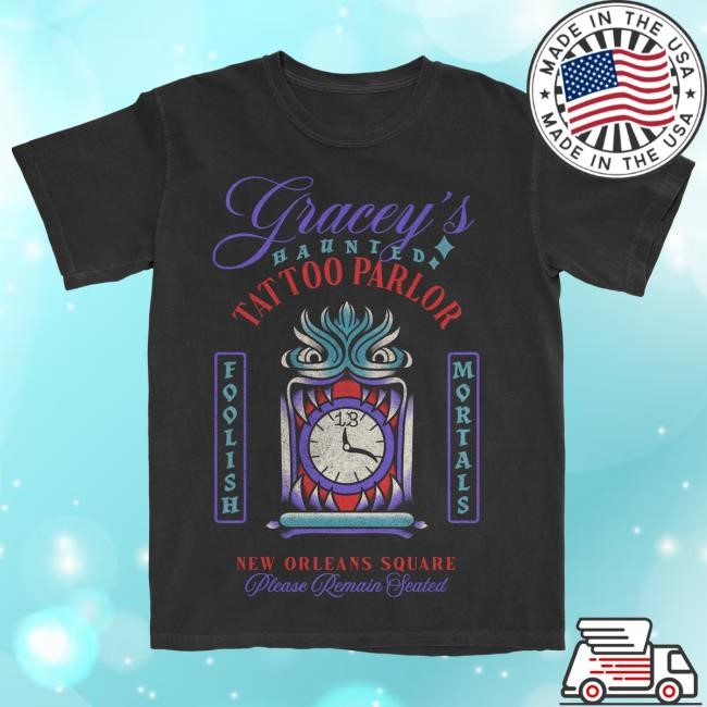 Spooky Mansion Gracey's Haunted Tattoo Parlor Print The Lost Bros