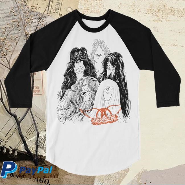 Official Aerosmith Draw The Line Raglan LongSleeve