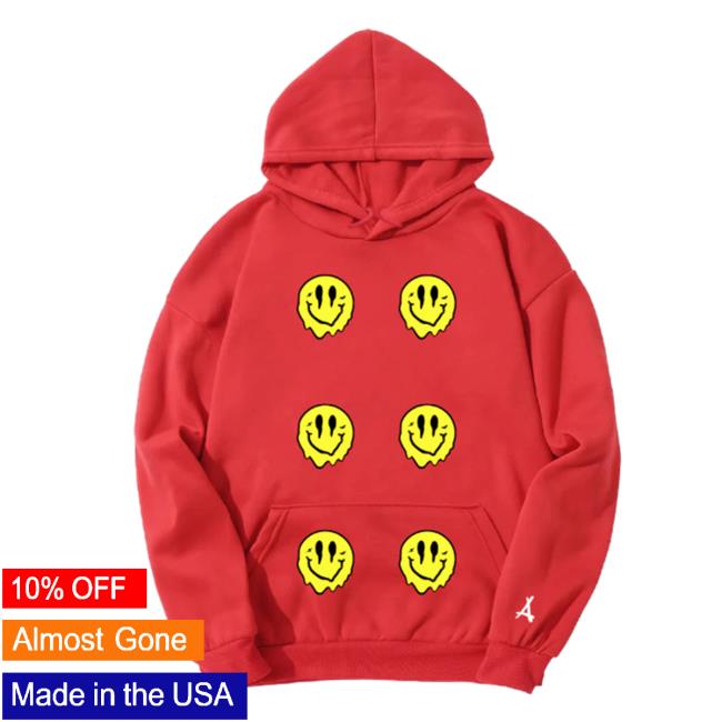 Official Multi Smiley Drip Crew neck Sweatshirt