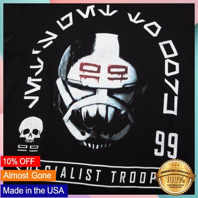 Official Heroes And Villains Store Bad Batch Wrecker Black Tshirt