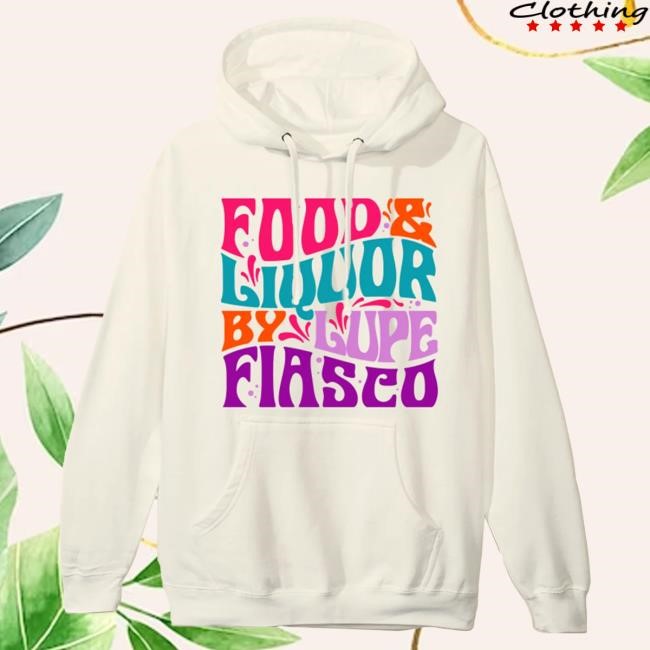 Official Lupe Fiasco Merch Lupe Fiasco Lupe Fiasco's Food & Liquor 60’s Cream Hooded Sweatshirt LupeFiasco
