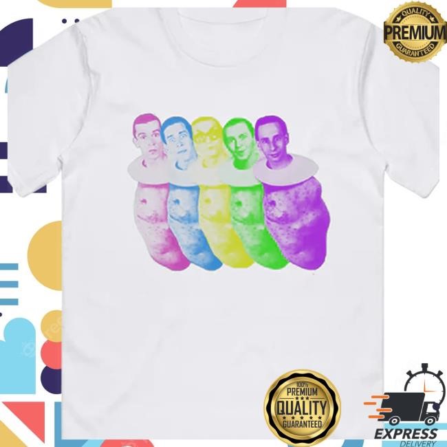 Official Hello Merch Devo Colorful Spuds White Attractive Shirt HelloMerch