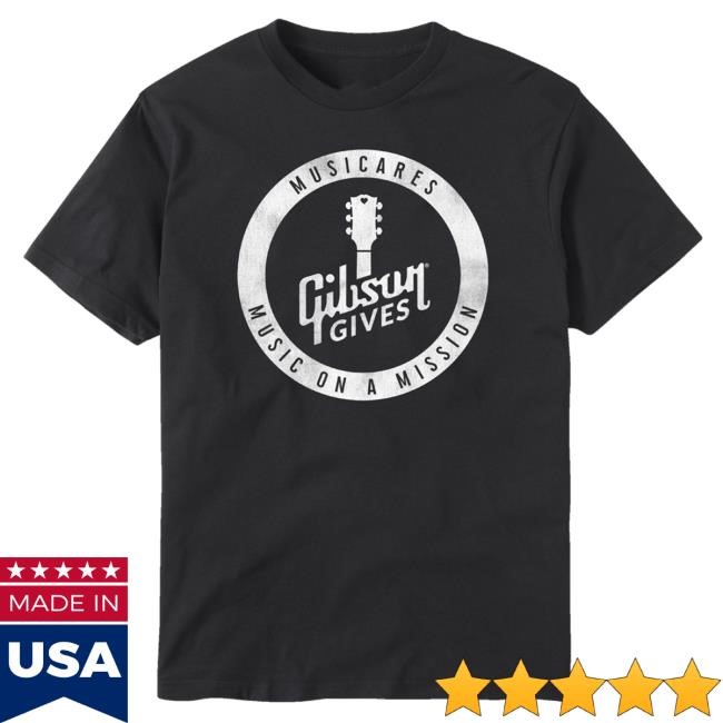 Official Gibson Merch Store Shop Gibson Gives X Musicares: Music On A Mission Gibson Band T-Shirts