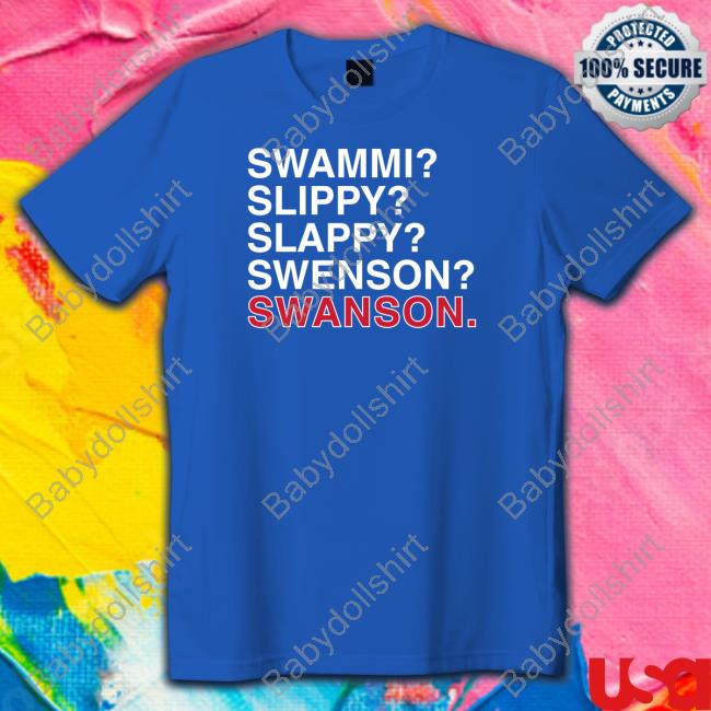 Official Obvious Shirts Swammi Slippy Slappy Swenson Swanson T Shirt