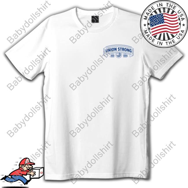 Joe Biden Shop Union Strong Biden Harris Hooded Sweatshirt