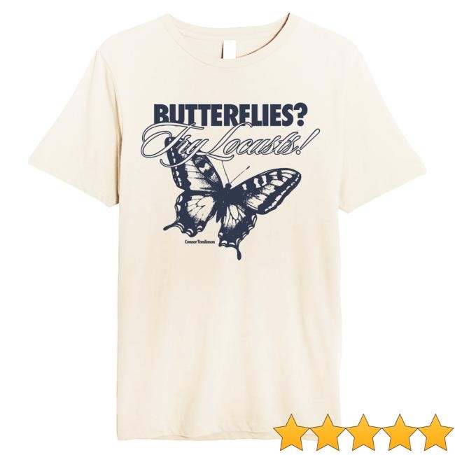 Official Connor Tomlinson Merch Store Connor Tomlinson Butterflies Midweight Tshirt