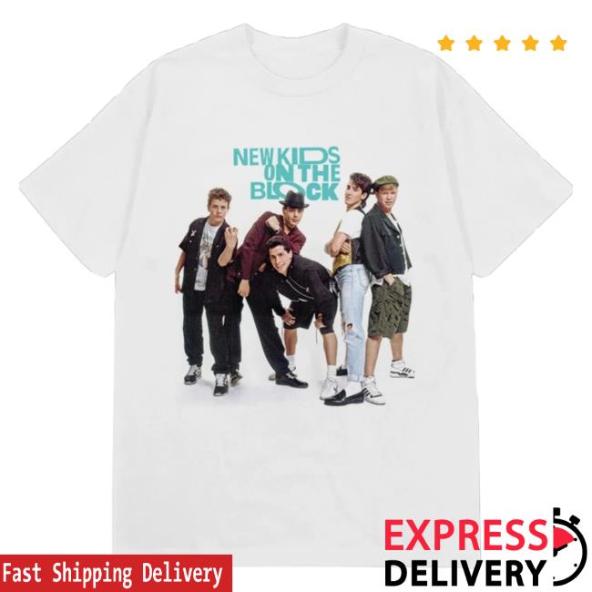 Official Merch Bar New Kids On The Block Store Nkotb Then And Now T-Shirt White MerchBarNewKidsOnTheBlock Nkotb