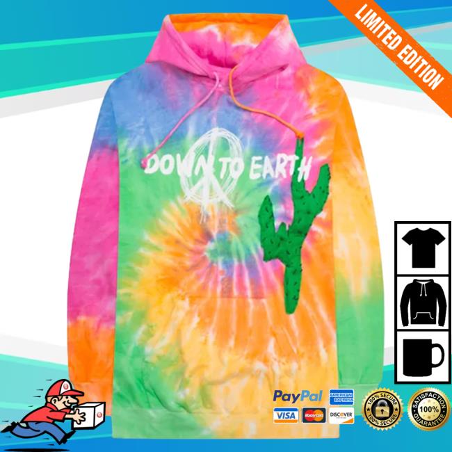 Official Travis Scott Merch Store Travis Scott Astroworld X Dsm Down To Earth Long Sleeve New Shirt Tie Dye TravisScott Shop