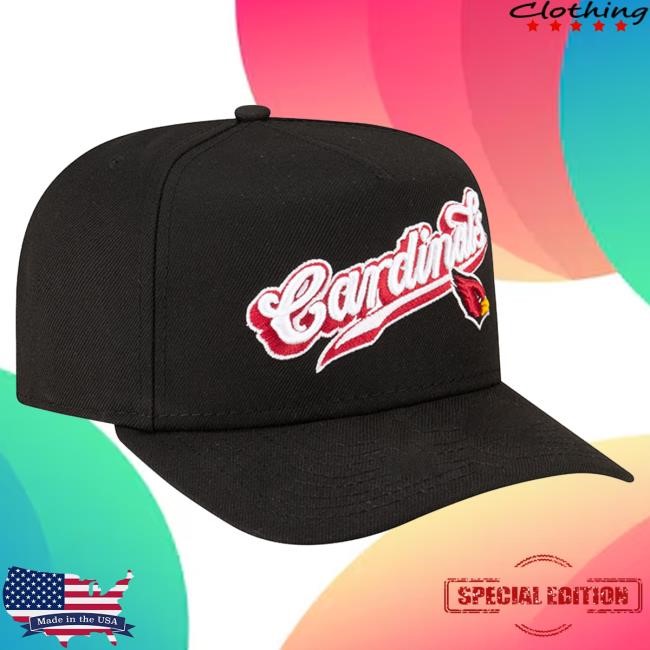 Official NFL Apparel Men's Arizona Cardinals New Era Born x Raised Black A-Frame 9FIFTY Snapback Cap ArizonaCardinals