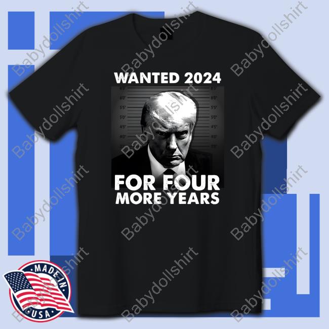 Shop Donjr Wanted For President Crewneck Sweatshirt